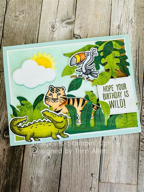 Jungle Pals Birthday Card Video Tutorial Artofit