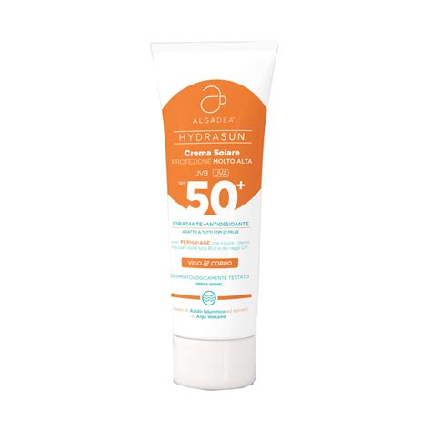 Hydrasun Crema Solare Protezione Molto Alta Spf Algadea