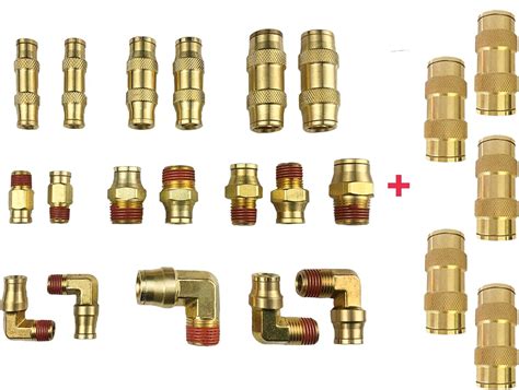 Amazon TL TOOLEGIN DOT Brass Push To Connect Fittings 1 4 Air