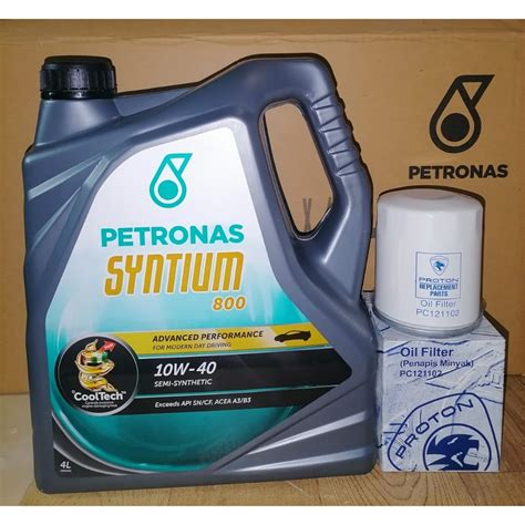 Authentic Original Petronas Syntium 800 Engine Oil 10W40 4L Semi