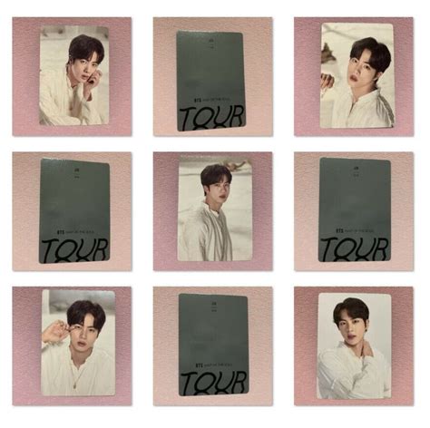 JIN Official MINI PHOTOCARD BTS MAP OF THE SOUL TOUR MD Photo Card