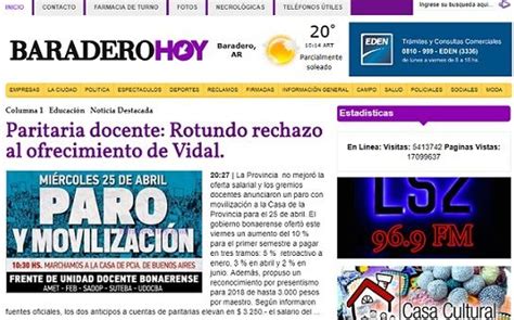 Baradero Te Informa Toda La Prensa De Baradero