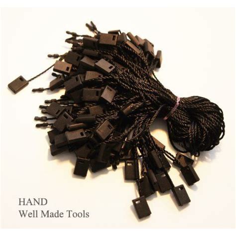 premium quality string lock easy  fast  attach hang tag nylon