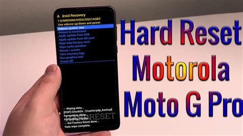 Hard Reset Motorola Moto G Pro Factory Reset Remove Pattern Lock