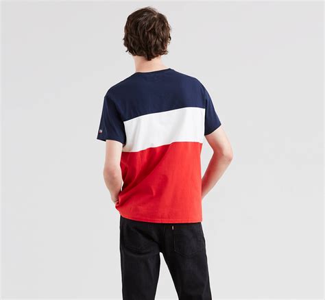 Short Sleeve Colorblock Tee Shirt Blue Levis® Us