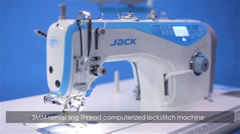 Jack A Semi Dry Computerized Lockstitch Machine Youtube