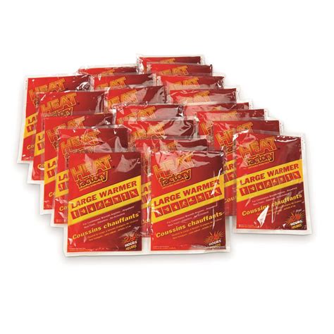 Heat Factory Large Warmer Heat Packs 20 Pack 8927 Hand And Foot