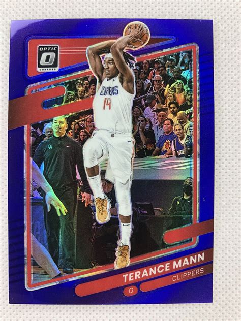 2021 22 72 Terance Mann Panini Donruss Optic Basketball Purple Holo