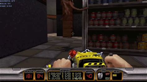 Duke Nukem 3d Damn Im Good 100 E4l3 Shop N Bag All Secrets Youtube