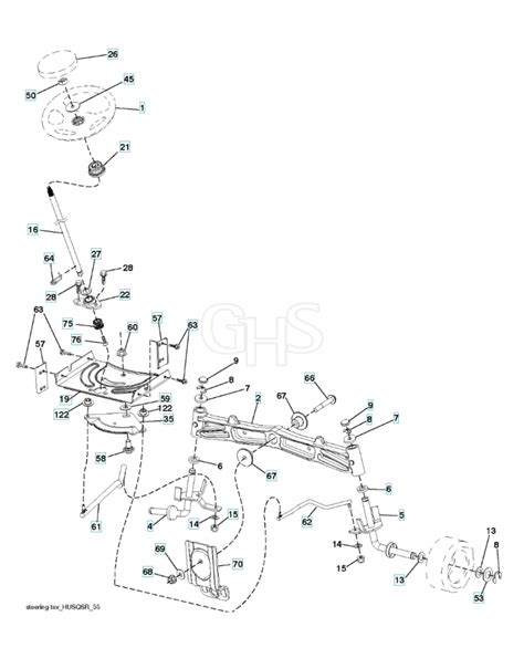 Husqvarna Yth22K42 Steering GHS