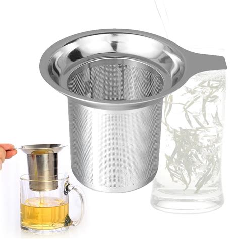 1pc Tea Mesh Infuser Reusable Tea Strainer Teapot Stainless Steel Loose