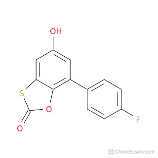 7 4 Fluoro Phenyl 5 Hydroxy Benzo 1 3 Oxathiol 2 One SDF Mol File