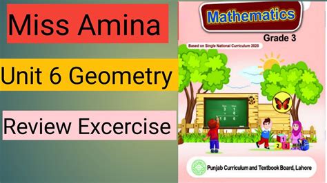 Class 3 Mathematics Chapter 6 Geometry Review Excercise Youtube