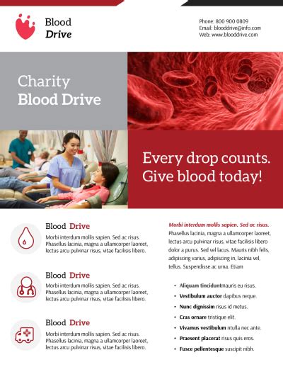 10 Must Have Elements To Pump Up Your Blood Drive Flyers MyCreativeShop