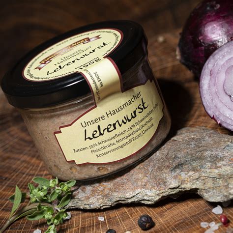 Hausmacher Leberwurst Konserve Im Glas