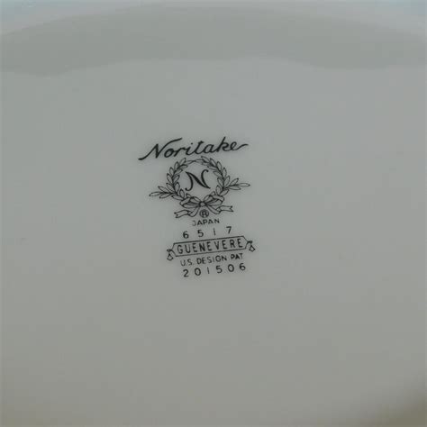 Noritake Guenevere Inch Oval Vegetable Bowl Gold Trim White Etsy