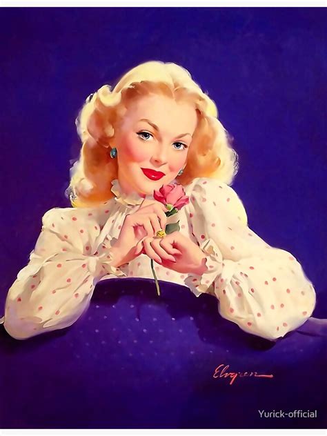 Gil Elvgren Advertisement Poster For Sale By Yurick Official