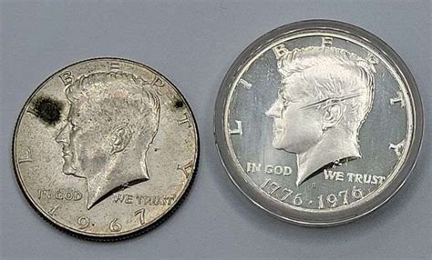 And Kennedy Silver Half Dollars Bicentennial Coin In