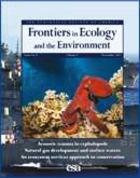 Frontiers In Ecology And The Environment Vol No