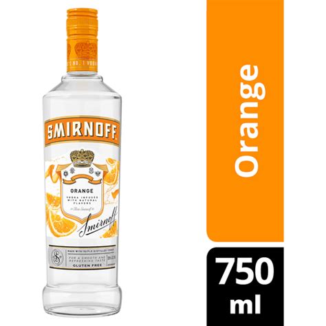 Smirnoff Orange Vodka Infused With Natural Flavors 750 Ml Beer