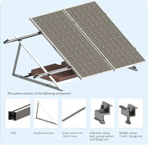 Solar Aluminium Panel Solar Rail Mount Installation Schienen Pv