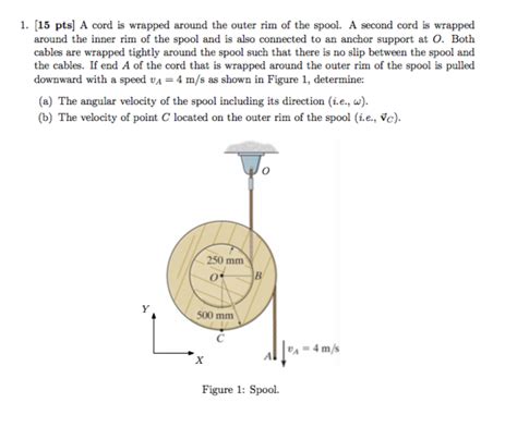 Solved 1 15 Pts A Cord Is Wrapped Around The Outer Rim Of Chegg