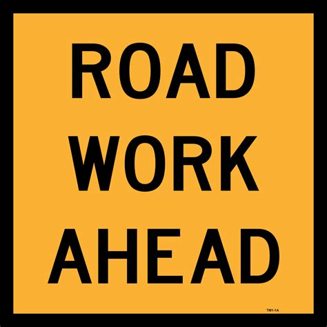 Multi Message Roadwork Ahead Sign 600mm - Traffic Control