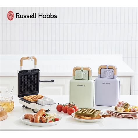 Russell Hobbs Waffle Crople Sandwich Maker 3 Color Shopee Singapore