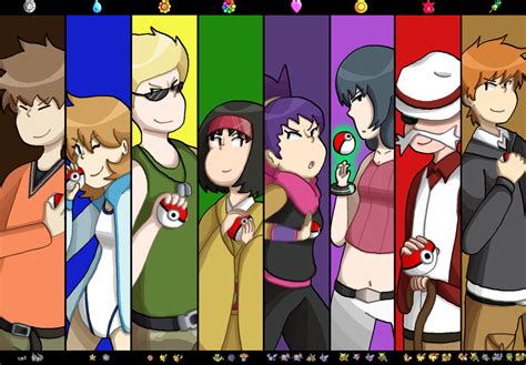 Kanto Gym Leaders by pm-artist on DeviantArt