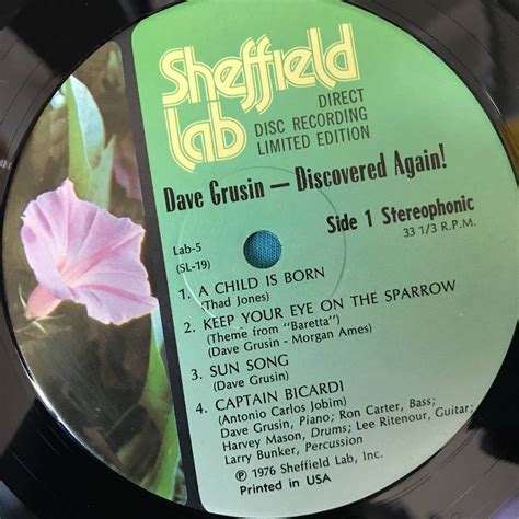 代購代標第一品牌樂淘letaoLP Dave Grusin Discovered Again USオリジナル盤 Sheffield Lab