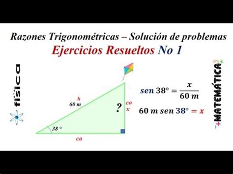 Razones Trigonom Tricas Soluci N De Problemas Ejemplo Youtube