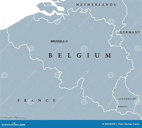 Belgium And Luxembourg Political Map Cartoon Vector | CartoonDealer.com #80038459