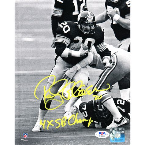 Rocky Bleier Signed Steelers 8x10 Photo Inscribed 4x Sb Champs Psa Coa Pristine Auction