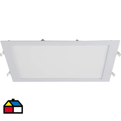 Panel led empotrado cuadrado 24w luz fría Sodimac Chile