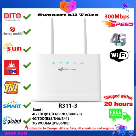 4g Lte R311 Wifi Router Cpe Modem Mobile Hotspot Wireless Broadband With Sim Solt Wi Fi Router