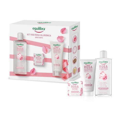 Equilibra Viso Kit Rosa Ialuronica Idratante