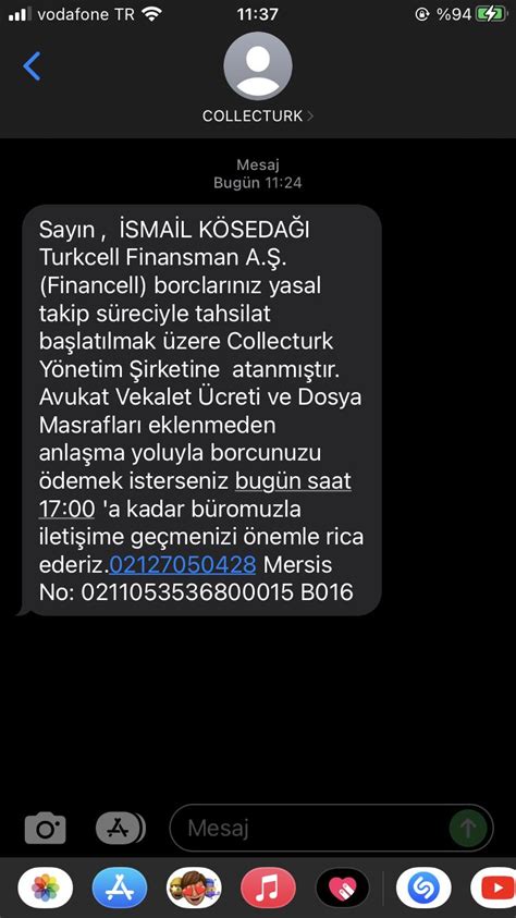 Collecturk Den Smail K Seda Ad Na S Rekli Sms Ve Aran Yorum Ikayetvar