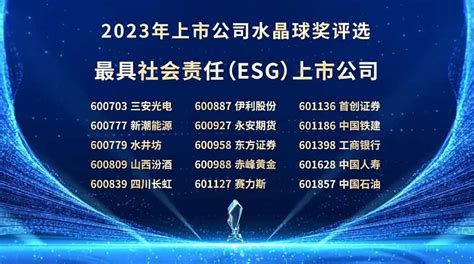 三安光电夺得水晶球“2023年最具社会责任（esg）上市公司”奖