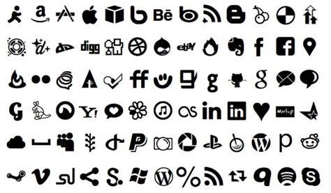 Social Media Icon Fonts #323421 - Free Icons Library