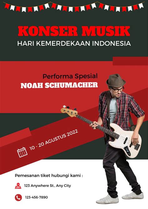 Gratis Contoh Poster Konser Keren And Kreatif Canva