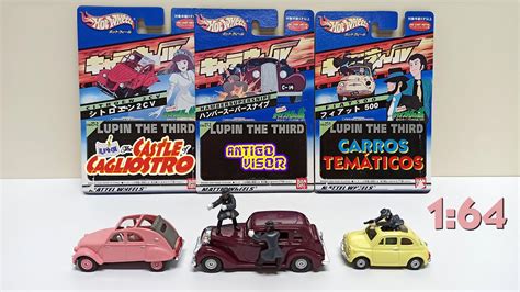 LUPIN III THE CASTLE OF CAGLIOSTRO Set Hot Wheels Bandai Chara
