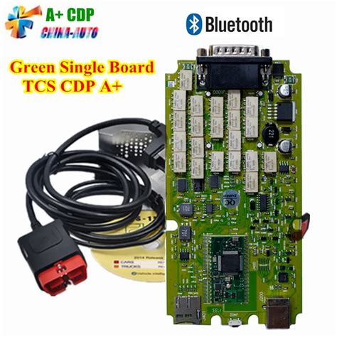 A Quality TCS CDP PRO NEW VCI With Bluetooth Single Board Green