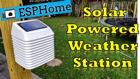 DIY WiFi Solar Powered Weather Station With ESPHome YouTube