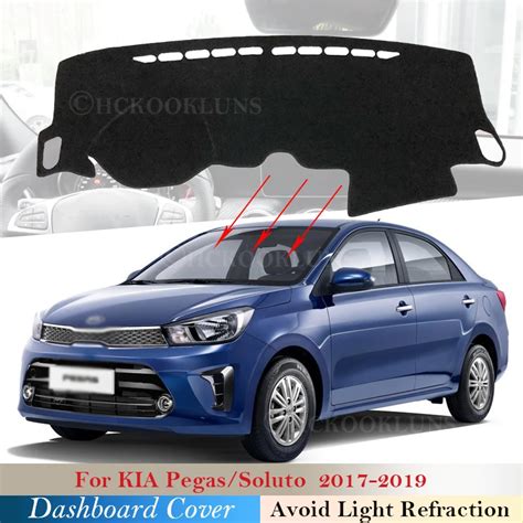 Dashboard Cover Protective Pad For Kia Pegas Soluto 2017 2018 2019 Car