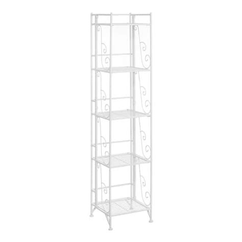 Convenience Concepts Xtra Storage 13 In W 5 Tier Folding Metal Shelf