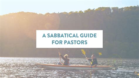 A Sabbatical Guide For Pastors Soul Shepherding