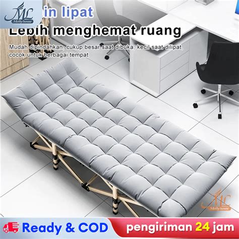 Jual Tempat Tidur Lipat Besi Kasur Tidur Kasur Portable Kaki Silang