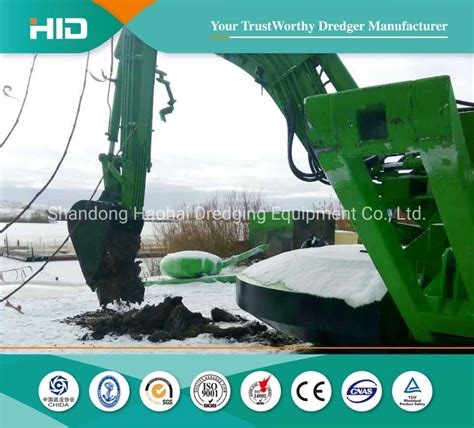 Hid Dredger With Most Efficient Backhoe Dredging Multifunctional