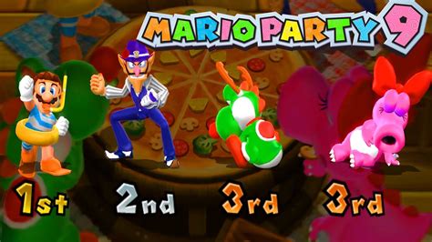 Mario Party 9 Garden Battle Mario Vs Waluigi Vs Yoshi Vs Birdo