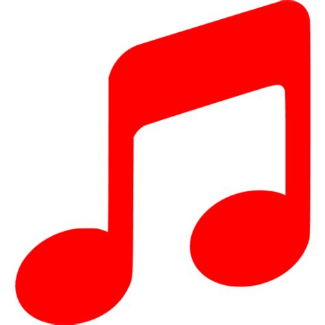 Red music 2 icon - Free red music icons